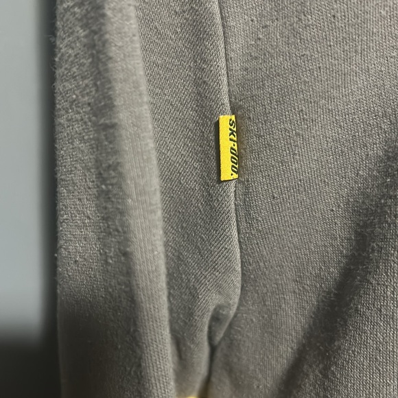 SKI-DOO vintage Y2K Hoodie grey and yellow - Picture 7 of 13